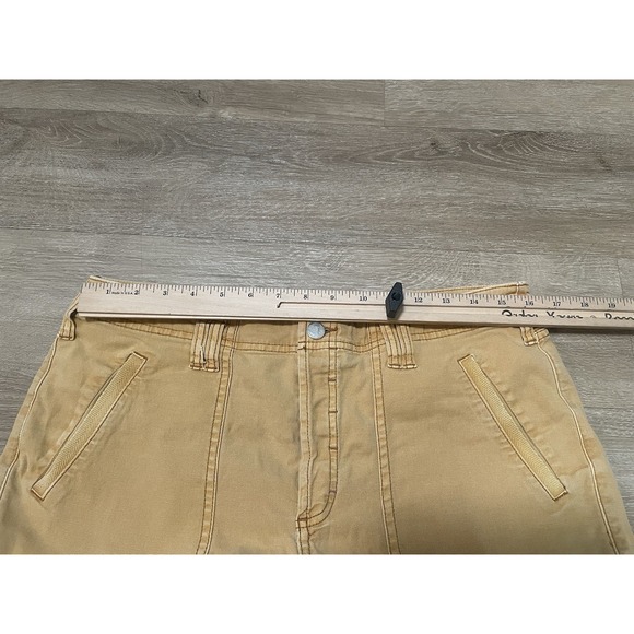 PILCRO Anthropologie Women's Sz 31P Brown Straight Leg Utility Pants Crop Chino - Picture 5 of 8